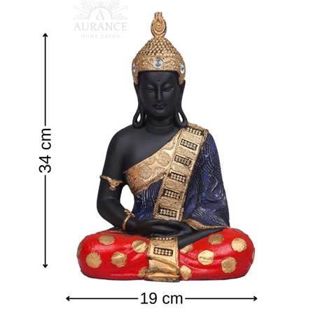 Meditating Lord Buddha Idol Decorative Showpiece – Aurance