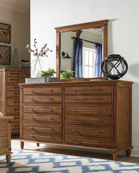 John Thomas Farmhouse Chic BD42-9006 / BD42-9050 Rustic 6-Drawer ...
