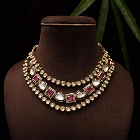 Kundan Choker Necklace & Polki Choker Necklace