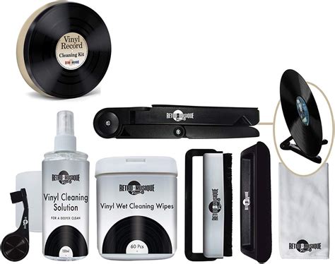 Retro Musique Complete Vinyl Record Cleaning Kit, Housed in a Retro ...