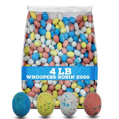 Amazon.com : Whoppers Easter Mini Robin Eggs Candy, Bulk Bag (4 Pound ...