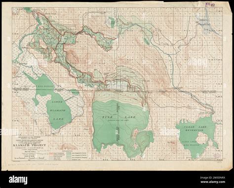 Klamath project, Oregon-California , Klamath Project U.S., Maps, Reclamation of land, California ...