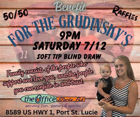 Benefit Soft tip draw for the Grudinskys, 8589 S. Us 1, 34984, Indian ...