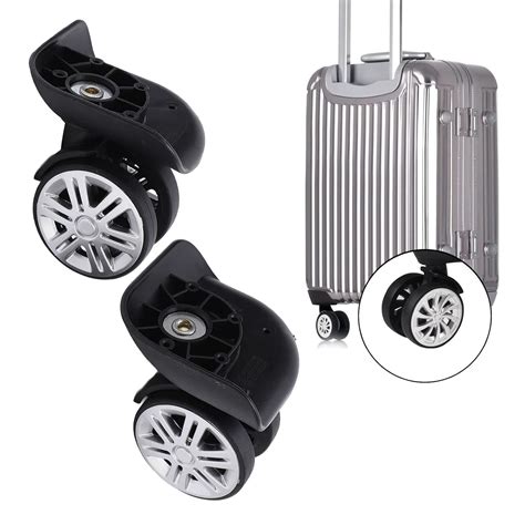 1 Pair Luggage Replacement Wheels, Replacement Luggage Suitcase Spinner ...