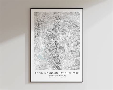 Rocky Mountain Elevation Map
