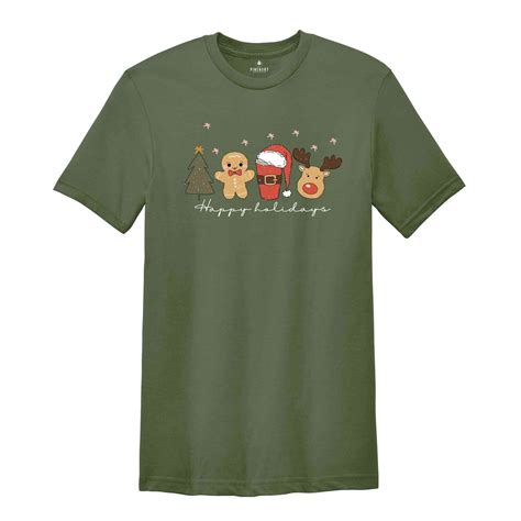 Happy Holidays Shirt, Cute Christmas Shirt, Gingerbread Shirt ...