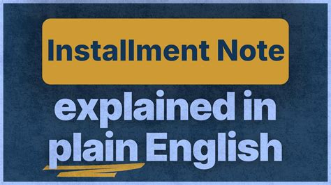 Installment Note Explained 的图像结果