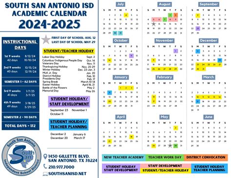 SSAISD Academic Calendar for the... - South San Antonio ISD | Facebook