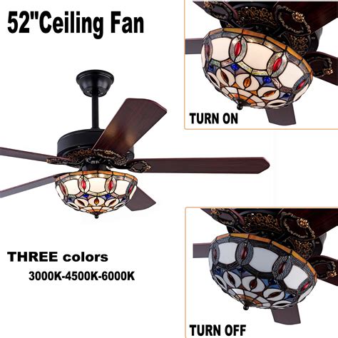 Hampton Bay Ceiling Fan Stained Glass