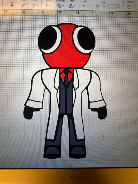 Red From Rainbow Friends SVG File - Etsy UK