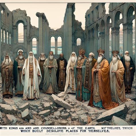 What does Job 3:14 mean? | Bible Art