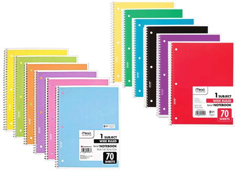 One Subject Notebooks In Bulk
