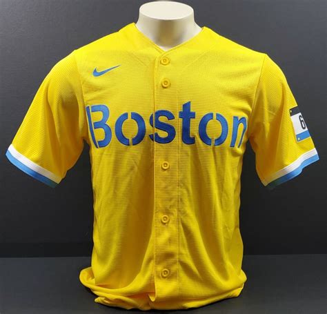 Yellow Red Sox Jersey