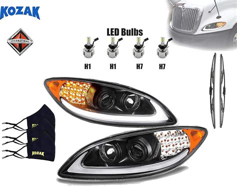 Buy Replacement Black LED DRL Glow Bar LED Turn Signal Projector ...