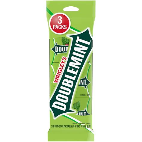 Wrigley's Doublemint Chewing Gum, Bulk Value Pack - 15 Ct (3 Pack ...