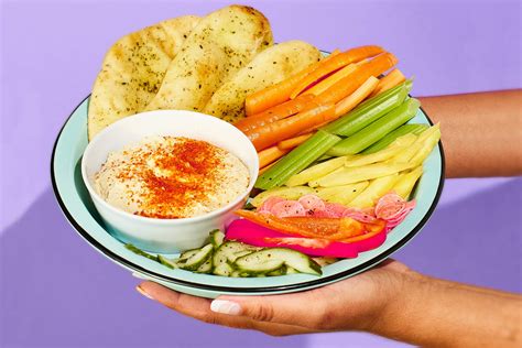 Hummus Vegetable Platter Recipe with a Korean Twist | O'Food