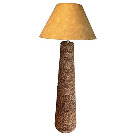 Conical rope Floor Lamp in the style of Audoux Minet For Sale at ...