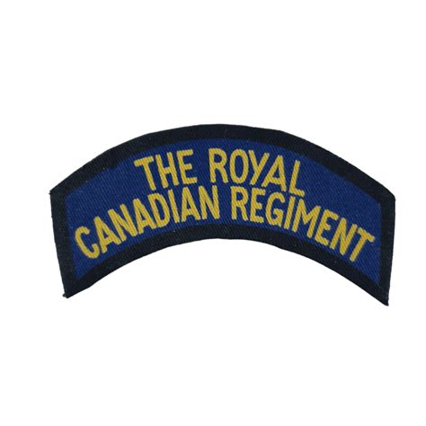 Royal Canadian Regiment – Printed shoulder title – JM-Militaria
