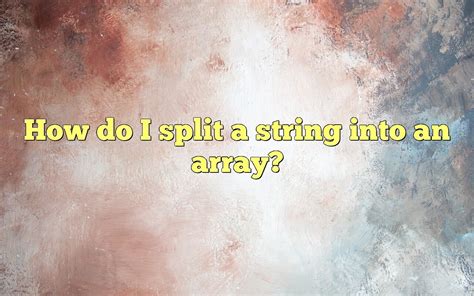 Image result for Array Split