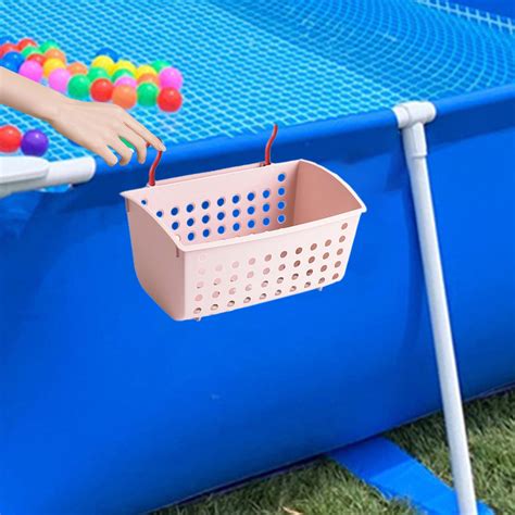 VALSEEL Swimming Pool Accessories Pool Side Storage Basket Set Pool Cup ...