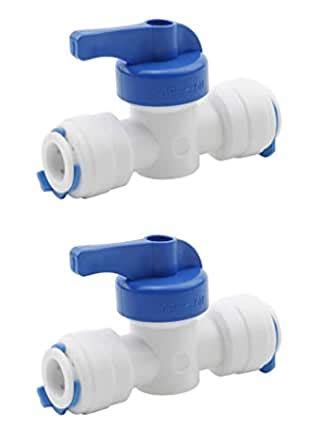 Plastic Manual Flush Straight Double OD Valve Push Fit Switch (White, 3 ...