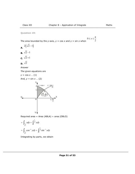 NCERT Solutions For Class 12 Maths Chapter 8 Miscellaneous Exercise