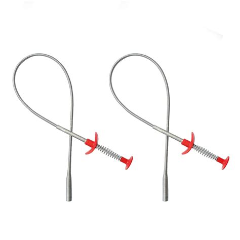 Toilet Snake,Spring Pipe Dredging Tool 21” Telescopic Flexible Pickup ...