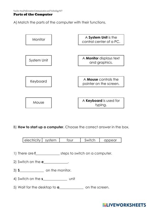 Computer Function Worksheet 的图像结果