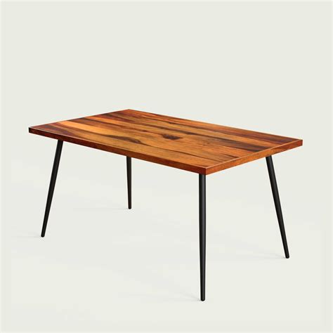 Shelly Solid Top Dining Table - 6 Seater/150 cm | Crafts Mill Bespoke ...