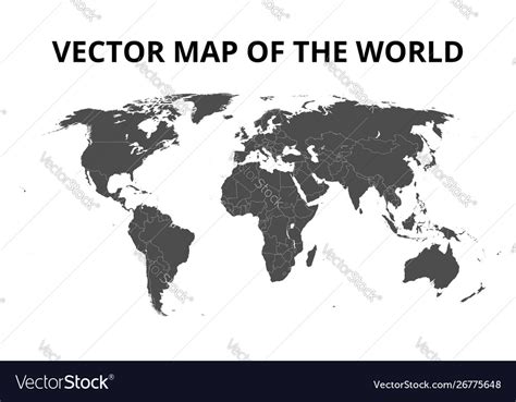 World Map Vector with Borders 的图像结果