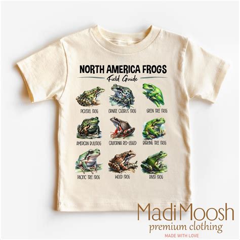 Kids Retro Names of Frogs Shirt -types of Frogs Shirt - Cute Kids Frog ...