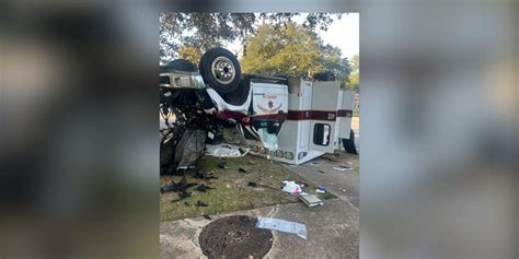 8 injured, including newborn child, in ambulance rollover crash