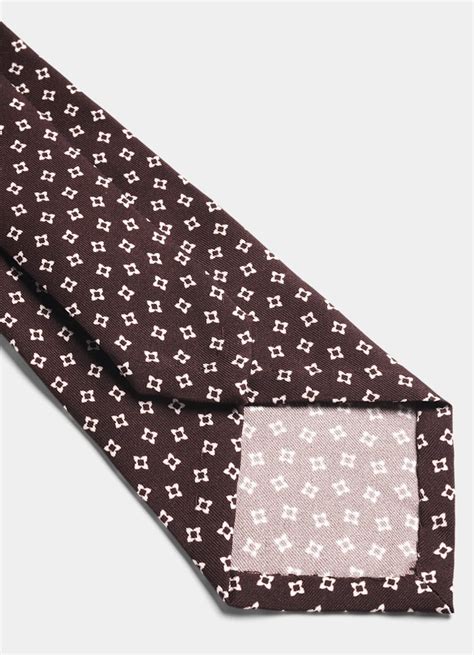 Brown Flower Tie in Pure Silk | SUITSUPPLY | SUITSUPPLY US