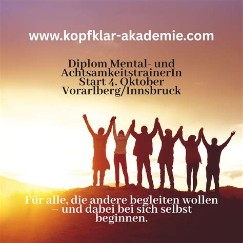 Ausbildung Diplom Mental- und AchtsamkeitstrainerIn, Flurgasse, 6840 ...
