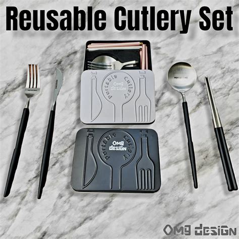 Image result for Reusable Cutlery Set