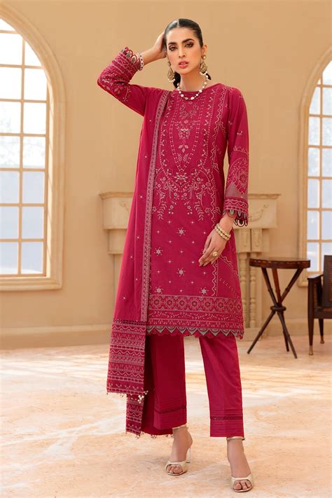 Farasha Festive Lawn Collection – PINK SORBET – YourLibaas