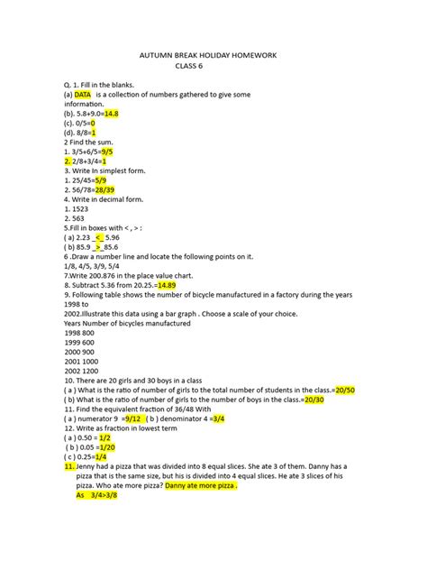 Image result for Assignment Class 6 10 Week