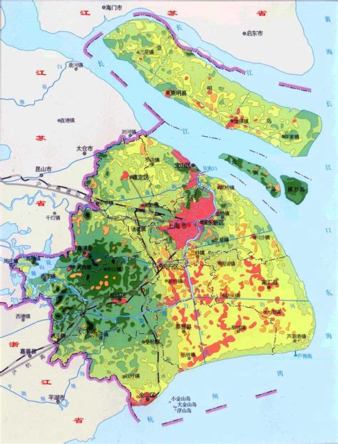 上海地图/上海专题地图 地貌水系文化 | 点滴之间 聚沙成金