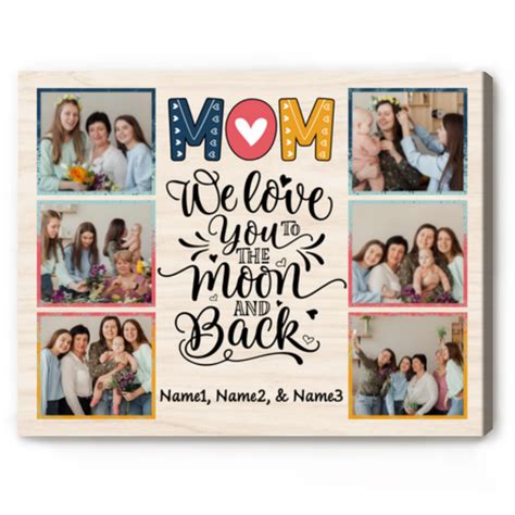 2025 Personalized Mothers Day Gifts, Mom We Love You Custom Photo ...