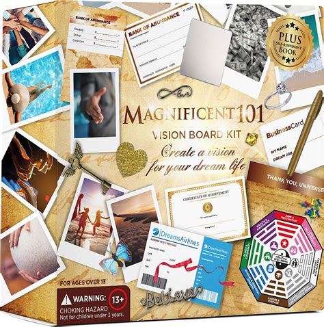 Magnificent Vision Board Kit - Create a Board of Your Ambitions - Use ...