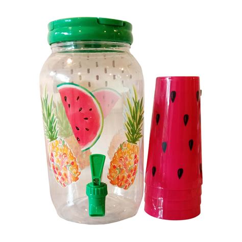 Watermelon Water Dispenser with 4 Glasses - Little Surprise Box