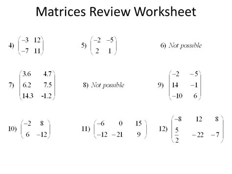 Image result for Multiplying Matrix Practice Problems