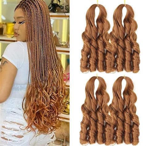 Alimiriam New French Curl Braiding Hair Pre Stretched Loose India | Ubuy