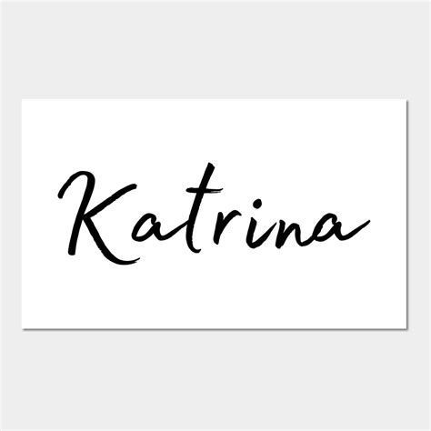 Katrina Name Calligraphy Wall Art Print | Katrina