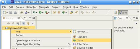 Image result for Eclipse Java HelloWorld Tutorial