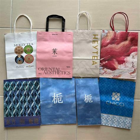 Chagee/Heytea/Auntea Jenny/Naixue/Molly Tea Milk Tea Paper Bag | 霸王茶姬/喜 ...