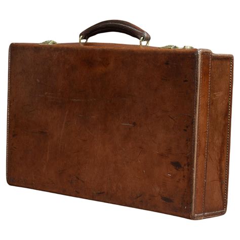 Dark Brown Leather Norfolk Hide Attache at 1stDibs | brown leather attache