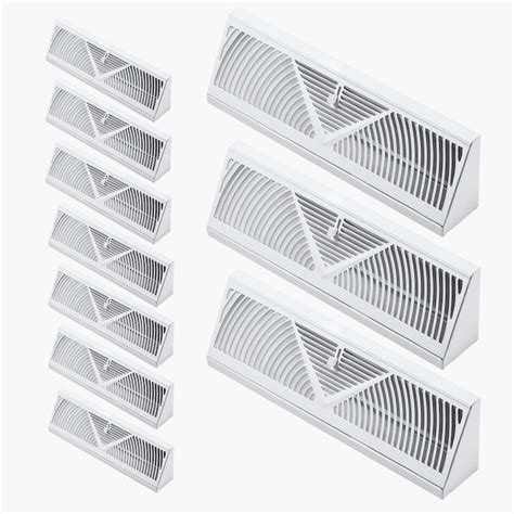 VEVOR 4.53-in x 15.1-in Cast iron White Floor Grille 10 -Pack in the ...