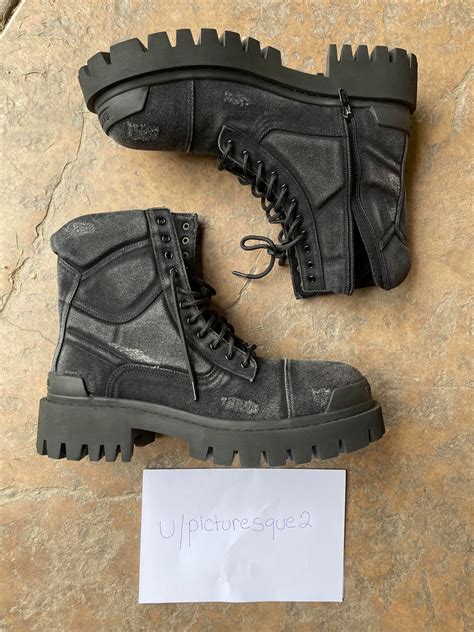 Balenciaga Distressed Strike Boots In Hand (Jiafou) + Review in ...
