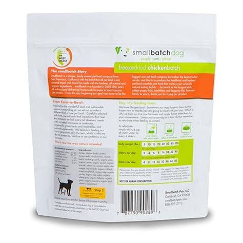 SmallBatch Freeze Dried Chicken Sliders Raw Dog Food 25oz – Poudre Pet ...